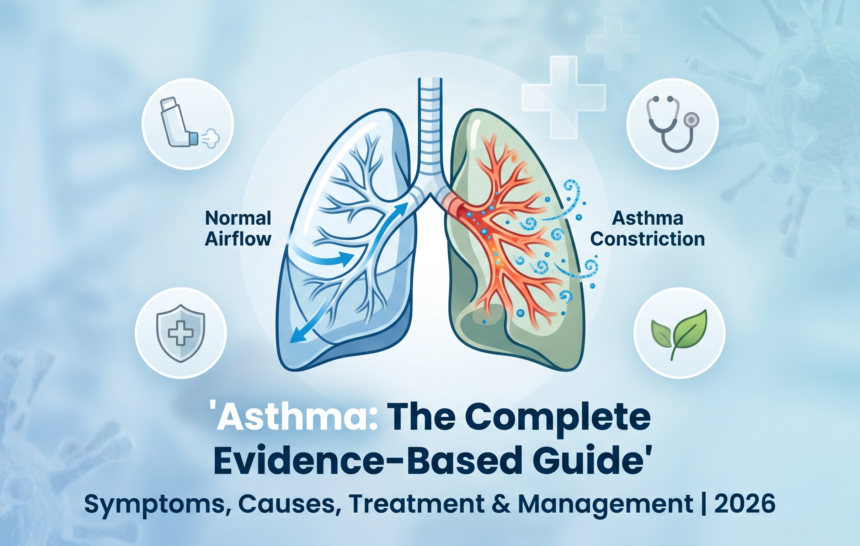 Asthma: The Complete Evidence-Based Guide to Symptoms, Causes, Treatment & Management | 2026
