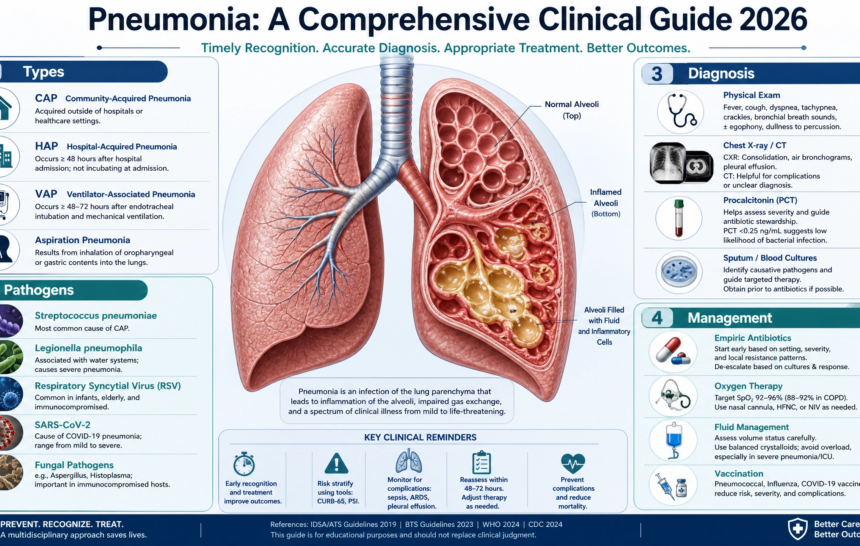 pneumonia_guide_2026 Pneumonia: A Comprehensive Clinical Guide to Types, Pathogens, Diagnosis, and Treatment 2026